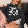 Vintage King Of Leons Musician Distressed Rock Hoodie