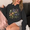 Vintage Pressed Flowers Rustic Dry Flowers Wildflowers Unisex Hoodie