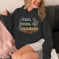 Vintage Reel Cool Grandpa Fisherman Father's Day Fishing Hoodie