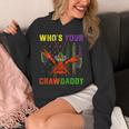Whos Your Crawdaddy Crawfish Lover American Flag Mardi Gras Unisex Hoodie