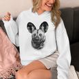 African Painted Dog Close-Up For Wild Dog Fans Unisex Hoodie
