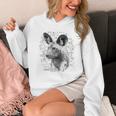 African Wild Dog Close-Up On Vintage Africa Map Safari Theme Unisex Hoodie