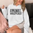 Animal Whisperer Cat Pet Dog Lover Vintage Distressed Hoodie