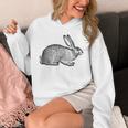 Cool Vintage Country Farm Animal Rabbit Hare Bunny Unisex Hoodie