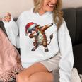 Dabbing Hereford Cattle Farmer Sunglasses Christmas Xmas Unisex Hoodie