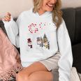Faith Hope Love Snowman Jesus Dandelion Christian Christmas Unisex Hoodie