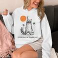 Raccoon Trash Panda Unisex Hoodie – Retro 90s Sunset Style