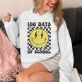 Retro 100 Days Of School Smile Face 100Th Day Of School Hoodie