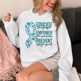 Sexual Assault Awareness Month Educate Empower Prevent Hoodie
