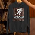 100 Days Of School Football Having A Ball 100 Days Smarter Hoodie