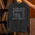 Armed And Dadly Fathers Day Pro Gun Owner Dad Hoodie