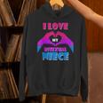 Bisexual Pride Flag Rainbow Bi Flag I Love My Bisexual Niece Unisex Hoodie