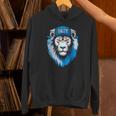 Blue Lions Salty Wearing Hat Salty Cool Lions Strong Lions Hoodie
