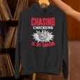 Chasing Chickens Is My Cardio Farmer Farming Animals Chicken Unisex Hoodie
