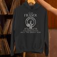 Clan Fraser Of Lovat Tartan Crest Thistle Vintage Hoodie