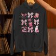 Coquette Bow Sonographer Valentine Ultrasound Tech Ob Tech Hoodie