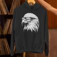 Eagles Face With Sunglasses Vintage Eagle Eyes Bird Lover Hoodie
