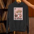 El Abuelo Grilling Grandpa Mexican Bingo Card Hoodie