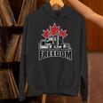Freedom Convoy Canadian Trucker Maple Leave Unisex Hoodie