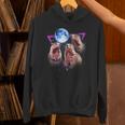 Three Groundhog Moon 3 Groundhog Head Groundhog Day Hoodie