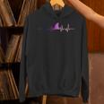 Genderfluid Shark Fin Heartbeat Queer Pride Flag Shark Lover Unisex Hoodie