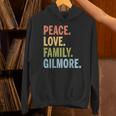 Gilmore Last Name Peace Love Family Matching Unisex Hoodie