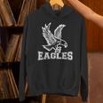 Go Eagles Fly Vintage Eagles Flying Bird Inspirational Hoodie