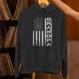 Grandpa Vintage American Flag Father's Day 4Th Of July Papa Hoodie