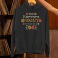 The Horrors Persist But So Do I Vintage Sunset Flower Unisex Hoodie
