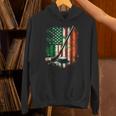 Irish Usa Flag Leprechaun Lucky Hockey St Patrick's Day Hoodie