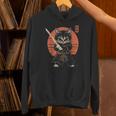 Japanese Samurai Cat Kawaii Ninja Cat Hoodie
