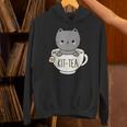 Kit-Tea Cute Kitten In Tea Cup Cat Lover Cat Pun Unisex Hoodie
