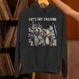 Let's Get Trashed Hoodie - Unisex Raccoon & Opossum Drinking Theme
