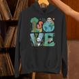 Love Earth Day Planet 2025 Anniversary Environmental Animals Hoodie