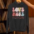 Love More Worry Less Smile Face Heart Happy Valentine's Day Unisex Hoodie