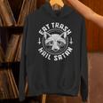 Raccoon Eat Trash Hail Satan Gothic Racoon Unisex Hoodie