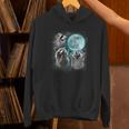 Raccoon Hoodie – Unique Moon-Howling Design for Unisex
