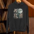 Raccoon Howling Moon Hoodie - Unique & Quirky Unisex Design