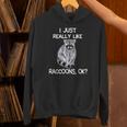 Raccoon Love Unisex Hoodie - Whimsical Design for Animal Lovers