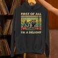 Retro Angry Raccoon Unisex Hoodie - Delightful Animal Quote