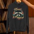 Retro Raccoon Hoodie - Live Fast Eat Trash - Unisex Casual Wear