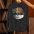 Retro Raccoon Unisex Hoodie - Vintage Moonlight Design