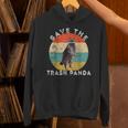 Save the Trash Panda Raccoon Hoodie - Vintage Sunset Unisex