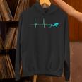 Scuba Diver Heartbeat Deep Diving EKG Pulseline Dive Unisex Hoodie