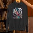 Three Raccoon Moon Unisex Hoodie - Humorous Meme Design