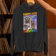 Tummy Ache Survivor Raccoon Unisex Hoodie - Small Cozy Comfort