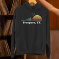 Vintage Freeport Texas Home Souvenir Print Unisex Hoodie