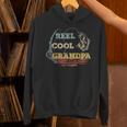 Vintage Reel Cool Grandpa Fisherman Father's Day Fishing Hoodie