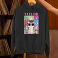 Vintage Taylor First Name Personalized Cat Birthday Party Hoodie