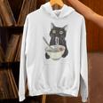 Cat Eating Ramen Vintage Japanese Noodles Hoodie